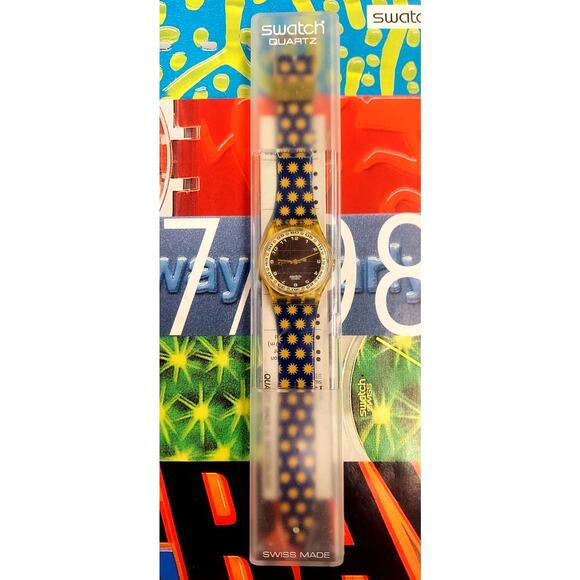 Swatch LOTS OF SUN SRJ100 1995 Solar operated Swiss made rare Vintage watch - Picture 8 of 8